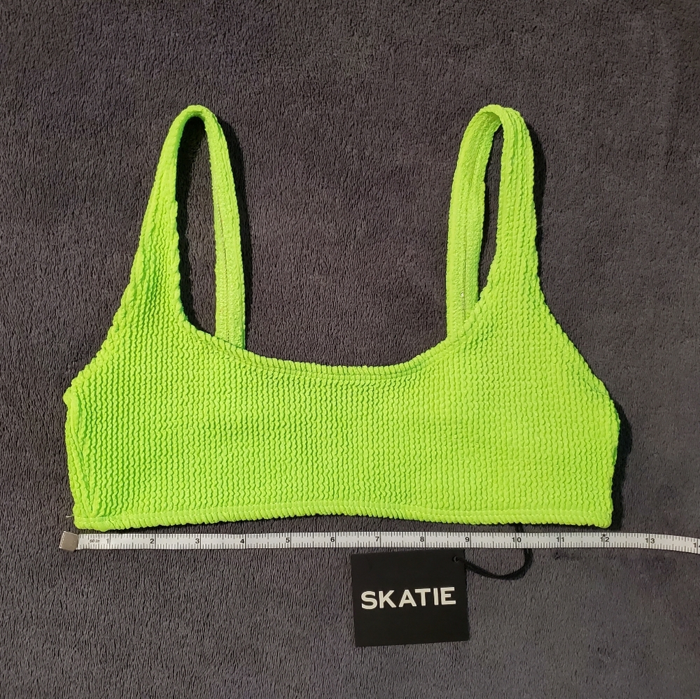 NWT Skatie 'Mya' ribbed/stretchy bikini top size XS, Corona - Picture 9 of 16